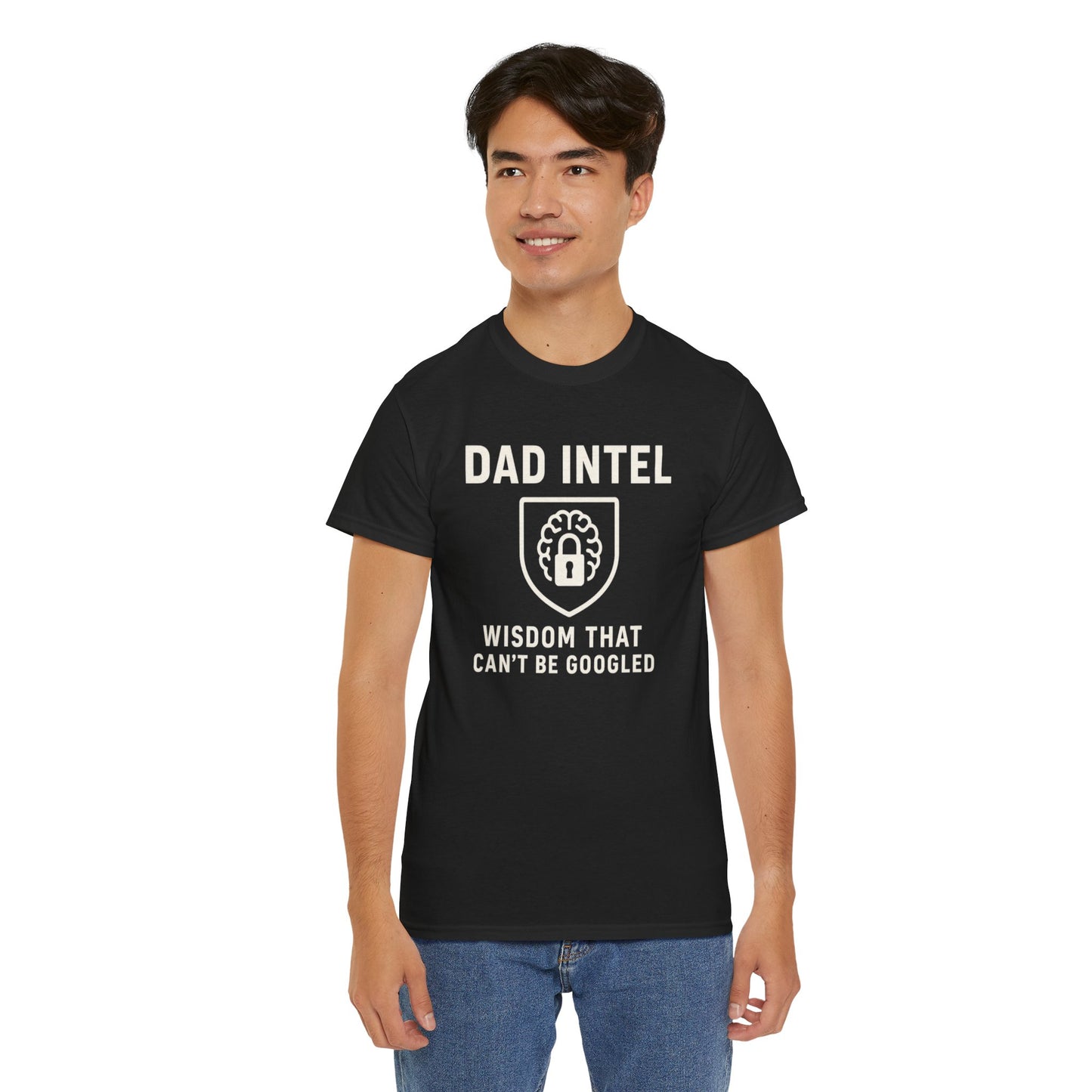 Dad Intel Wisdom Tee, Unisex T-Shirt, Father's Day Gift, Dad Humor Shirt, Family Appreciation Apparel, Casual Everyday Wear