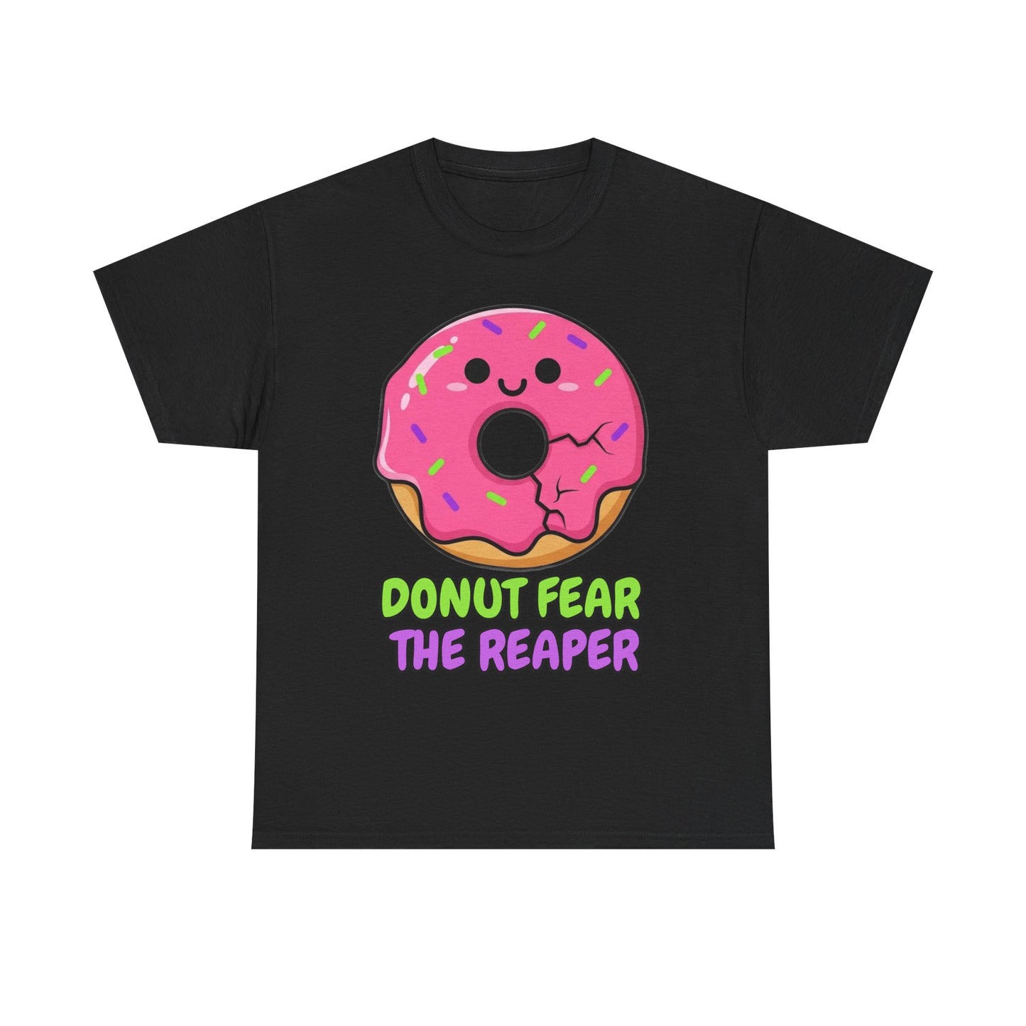 Donut Fear the Reaper Shirt - Funny Music Pun Tee | Blue Oyster Cult Parody