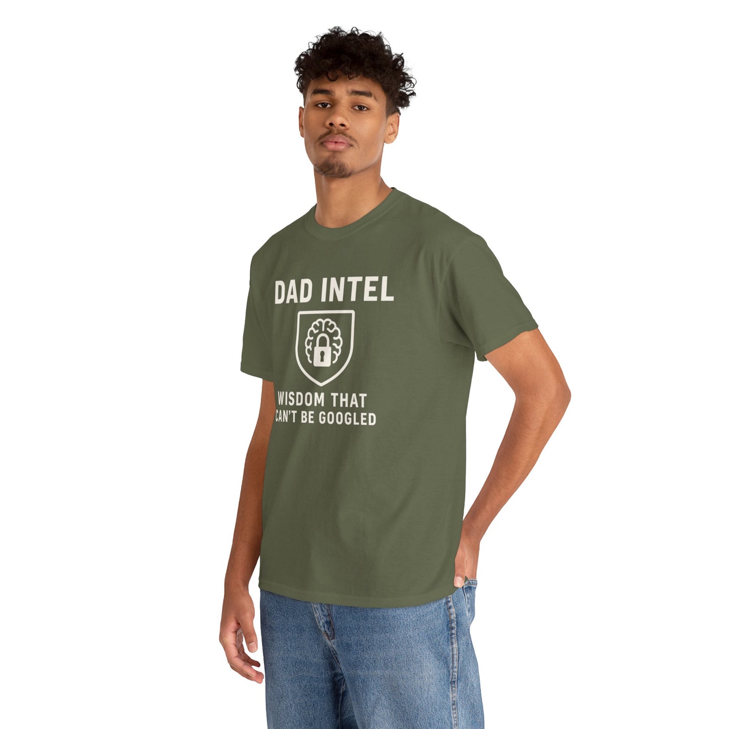 Dad Intel Wisdom Tee, Unisex T-Shirt, Father's Day Gift, Dad Humor Shirt, Family Appreciation Apparel, Casual Everyday Wear