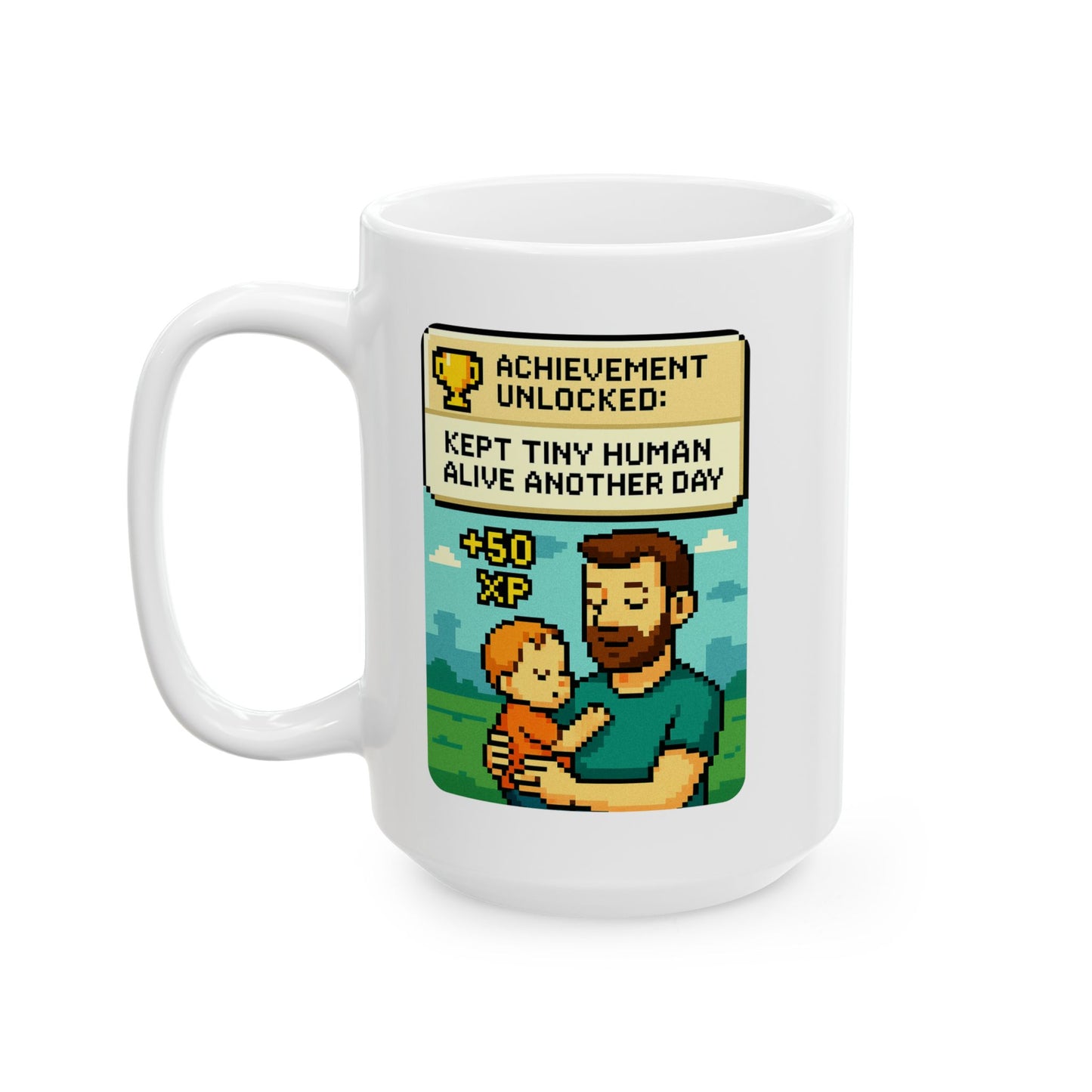 Achievement Unlocked Ceramic Mug - Perfect for Gamers, Coffee Lovers, Gifts, Home Office Decor, Motivational Mug
