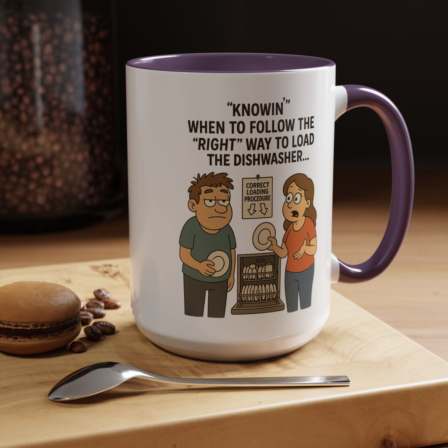 “Dishwasher Diplomacy – Dad Wisdom Coffee Mug" - Perfect Gift for Father's Day, Birthday, or Any Dad Occasion, Fun Kitchen Decor, Humor Mug, Tea Lover's Gift