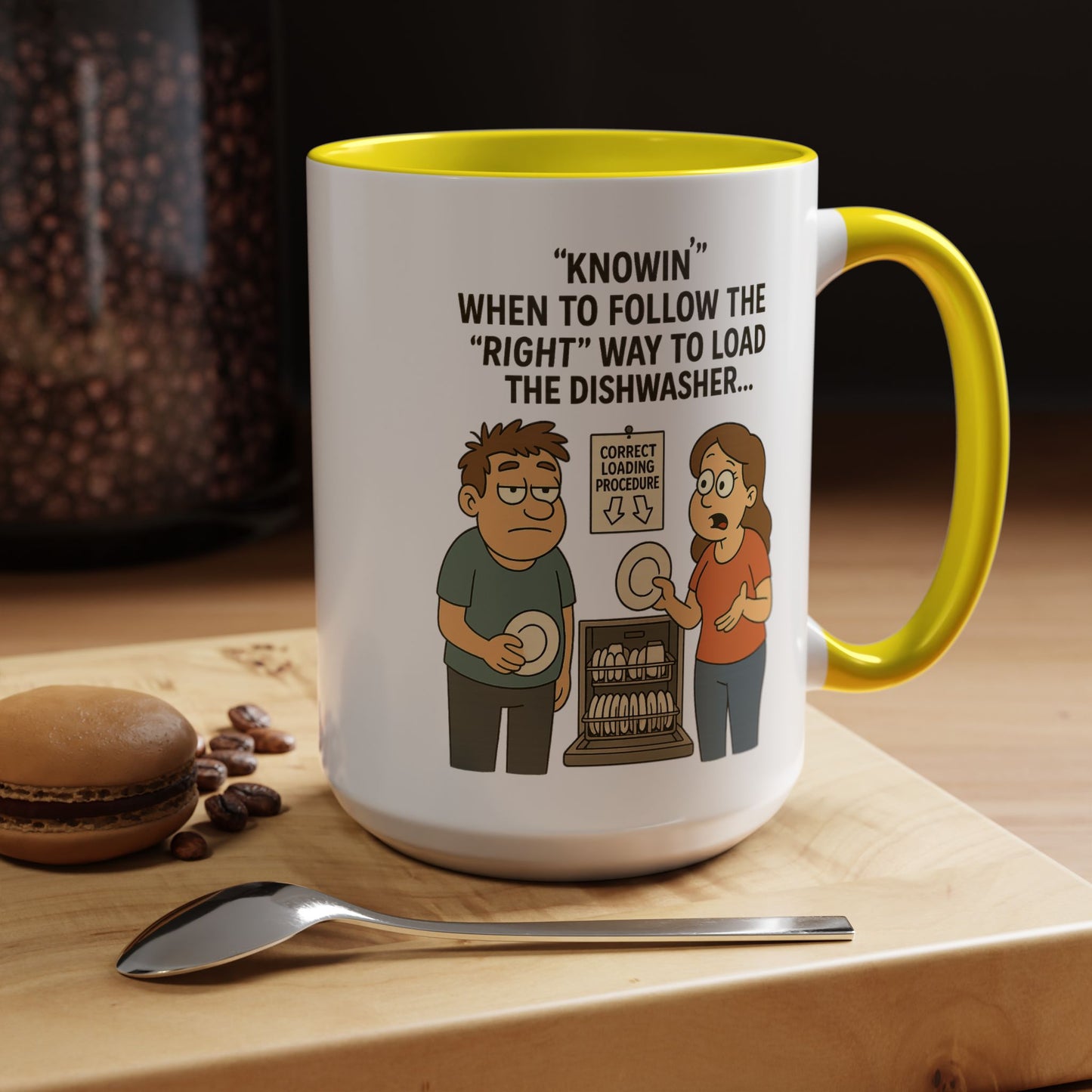 “Dishwasher Diplomacy – Dad Wisdom Coffee Mug" - Perfect Gift for Father's Day, Birthday, or Any Dad Occasion, Fun Kitchen Decor, Humor Mug, Tea Lover's Gift
