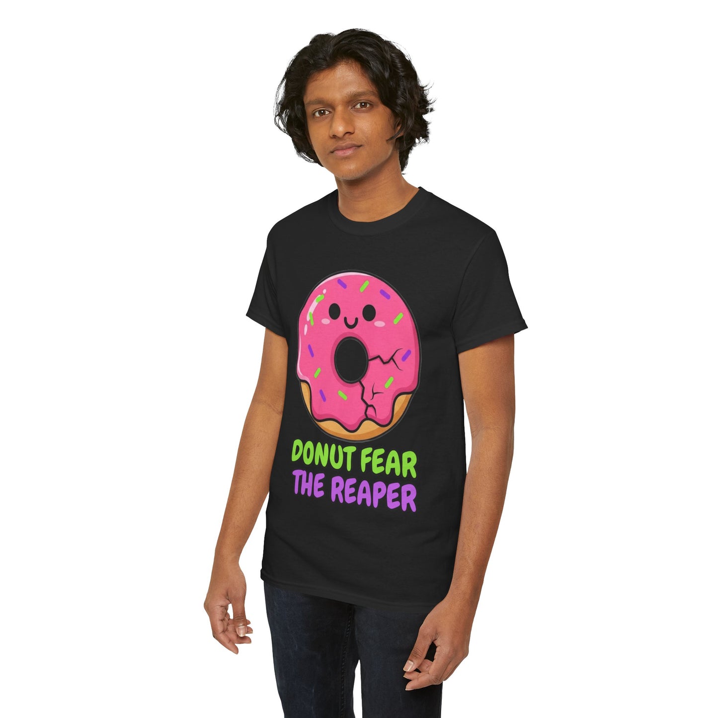 Donut Fear the Reaper Shirt - Funny Music Pun Tee | Blue Oyster Cult Parody