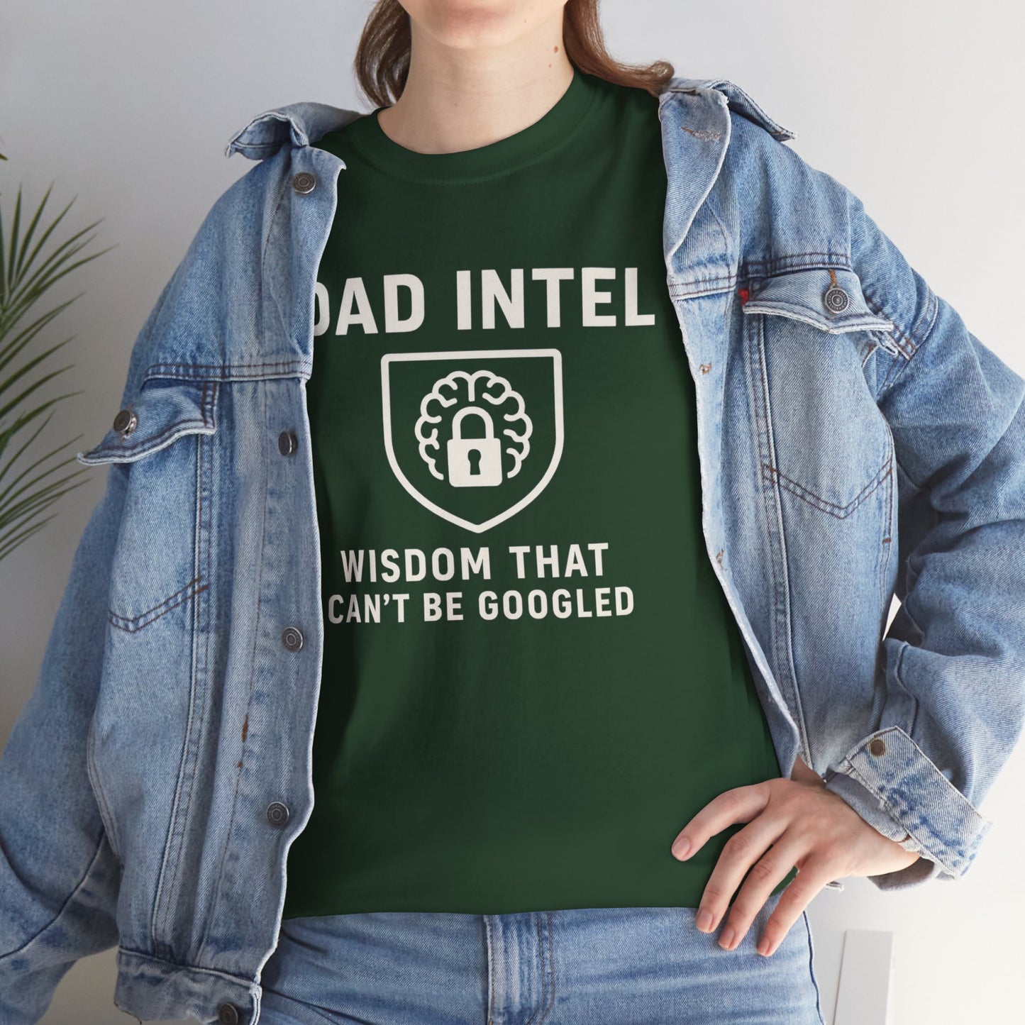 Dad Intel Wisdom Tee, Unisex T-Shirt, Father's Day Gift, Dad Humor Shirt, Family Appreciation Apparel, Casual Everyday Wear