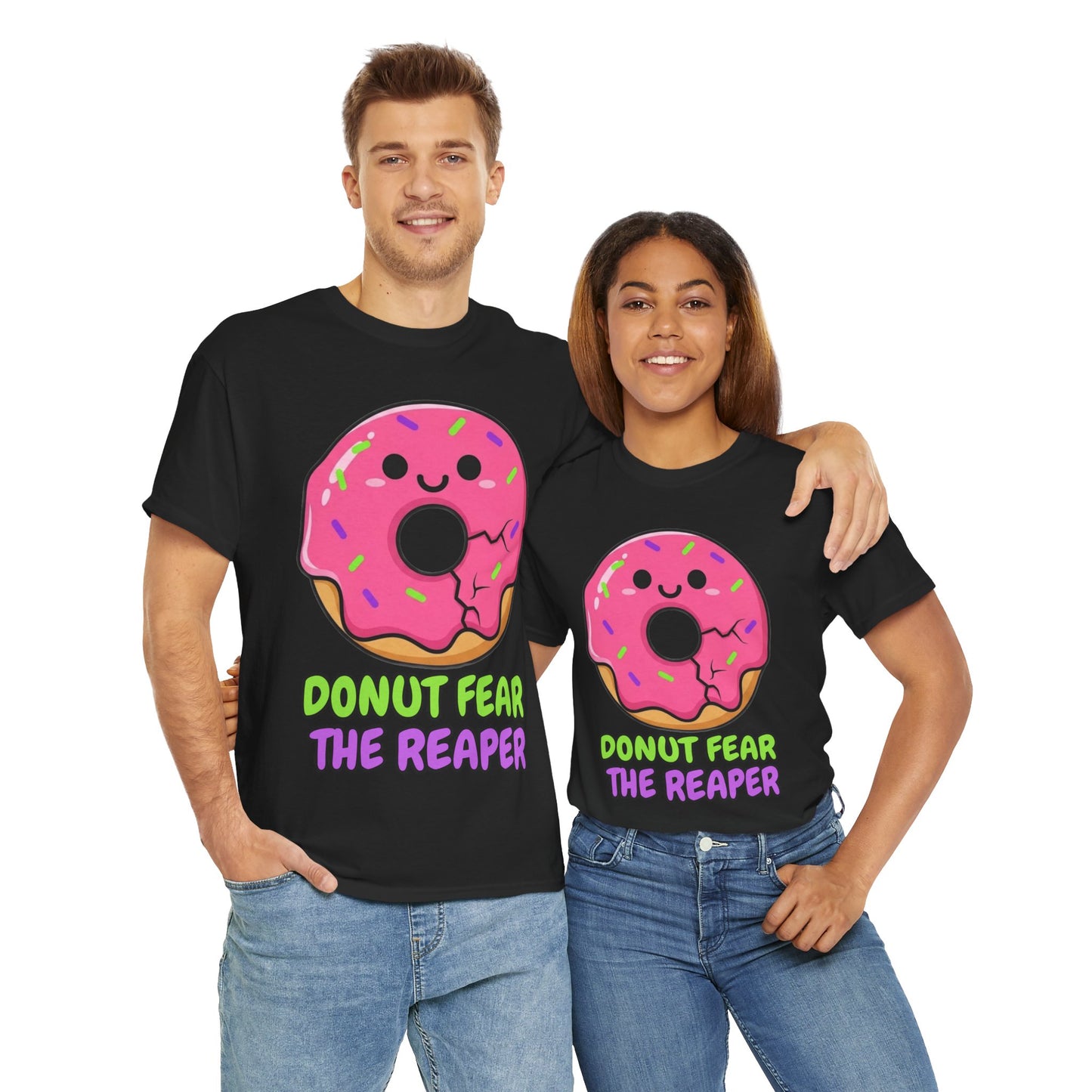 Donut Fear the Reaper Shirt - Funny Music Pun Tee | Blue Oyster Cult Parody