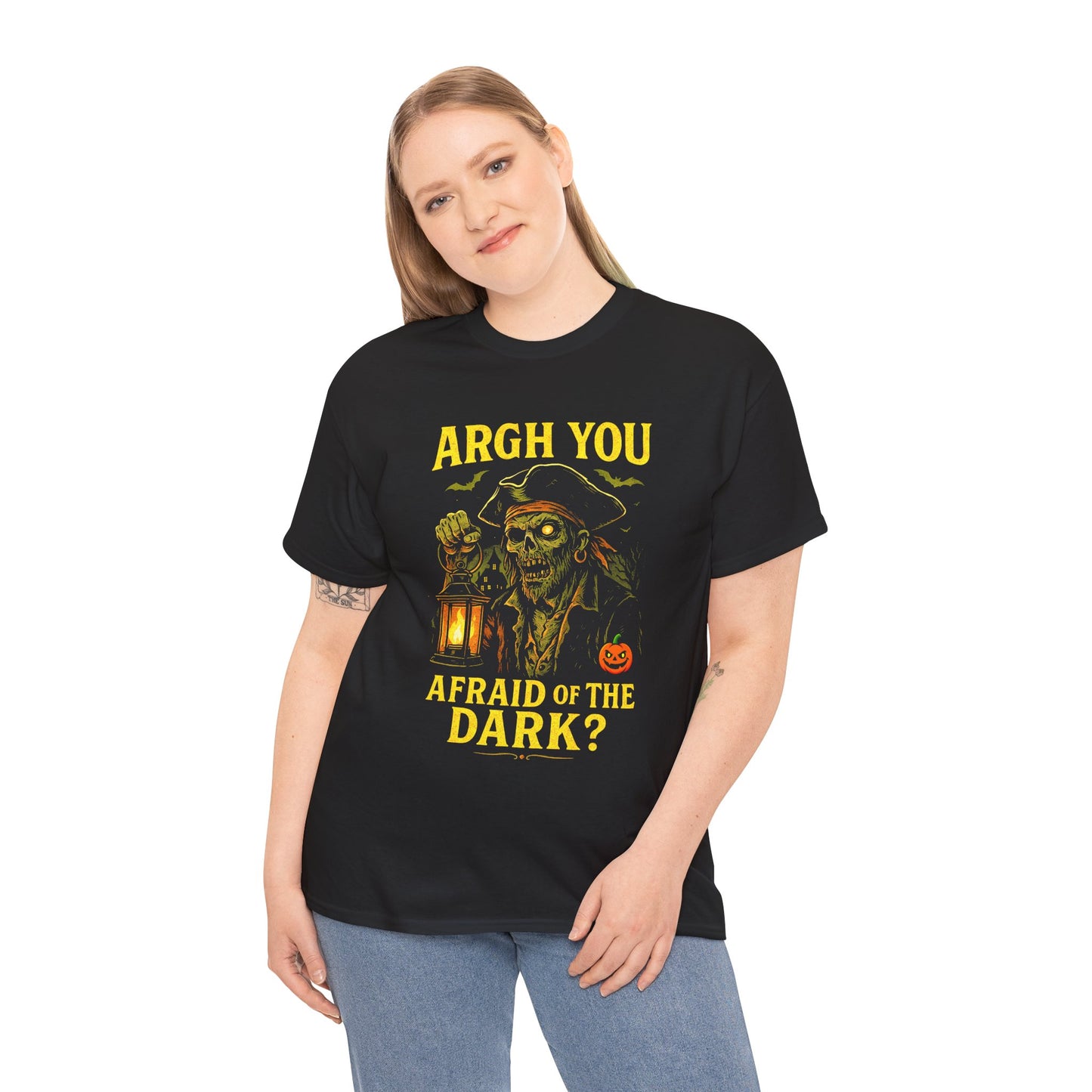 "Argh You Afraid of the Dark?" Zombie Pirate Tee