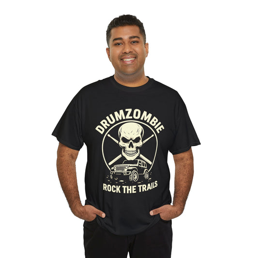 Rock the Trails Skull Jeep Tee for Drummers