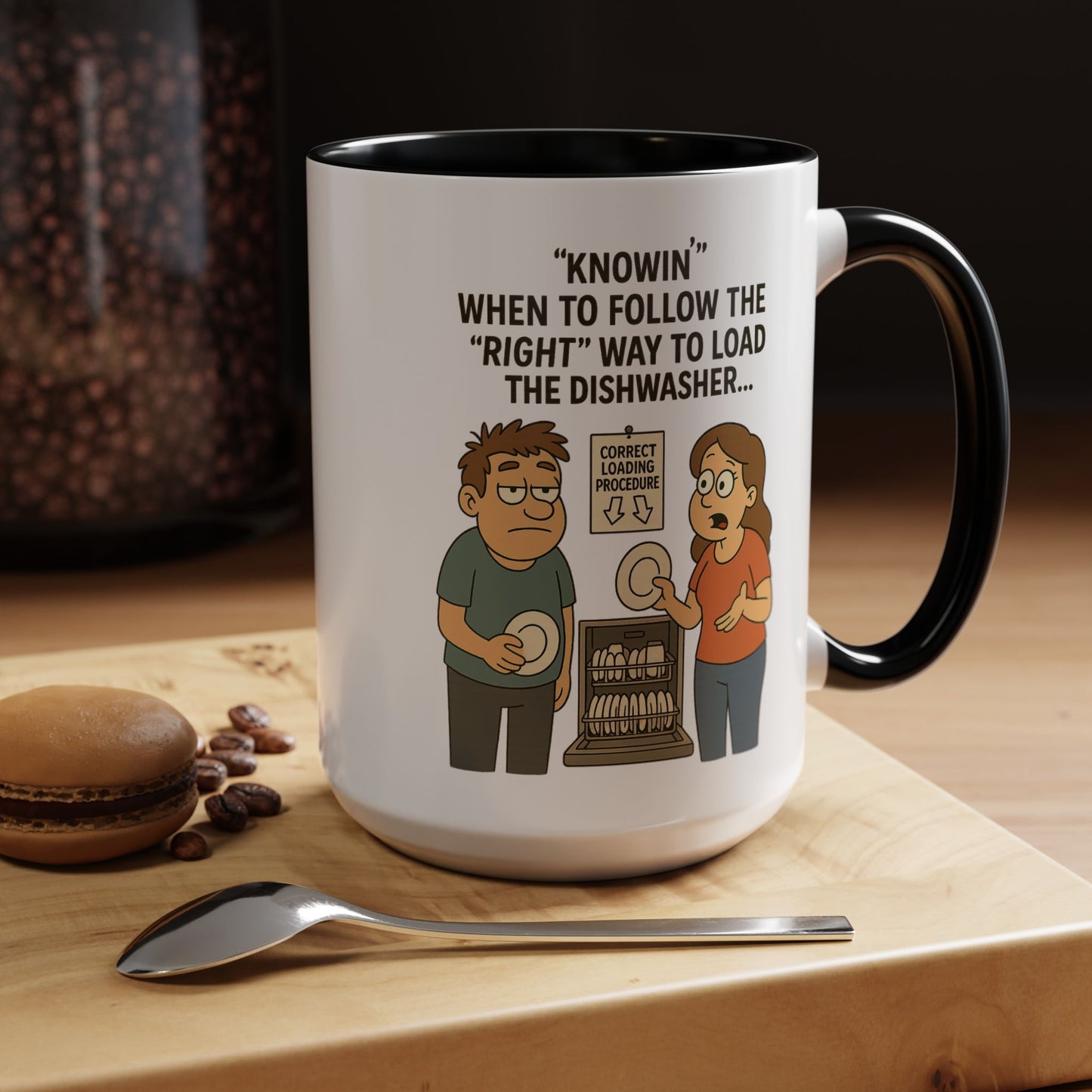 “Dishwasher Diplomacy – Dad Wisdom Coffee Mug" - Perfect Gift for Father's Day, Birthday, or Any Dad Occasion, Fun Kitchen Decor, Humor Mug, Tea Lover's Gift