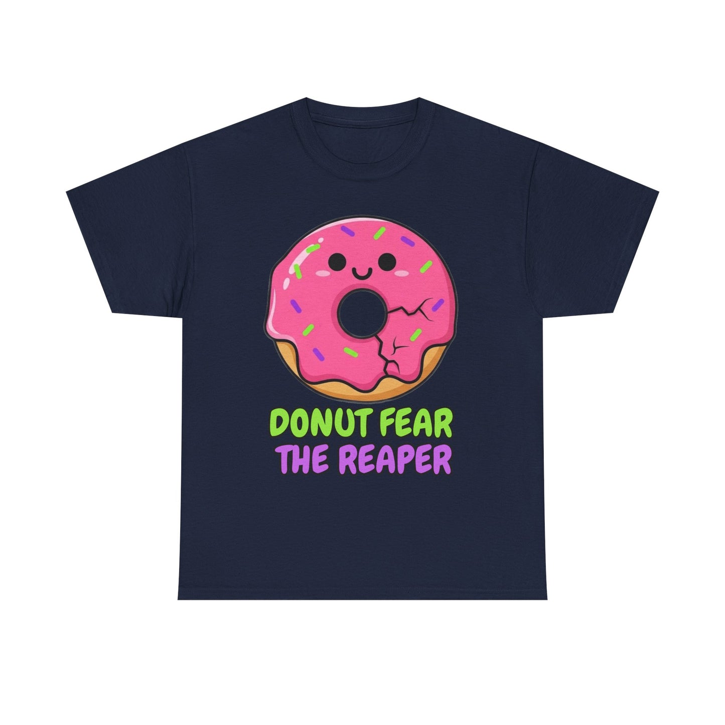Donut Fear the Reaper Shirt - Funny Music Pun Tee | Blue Oyster Cult Parody