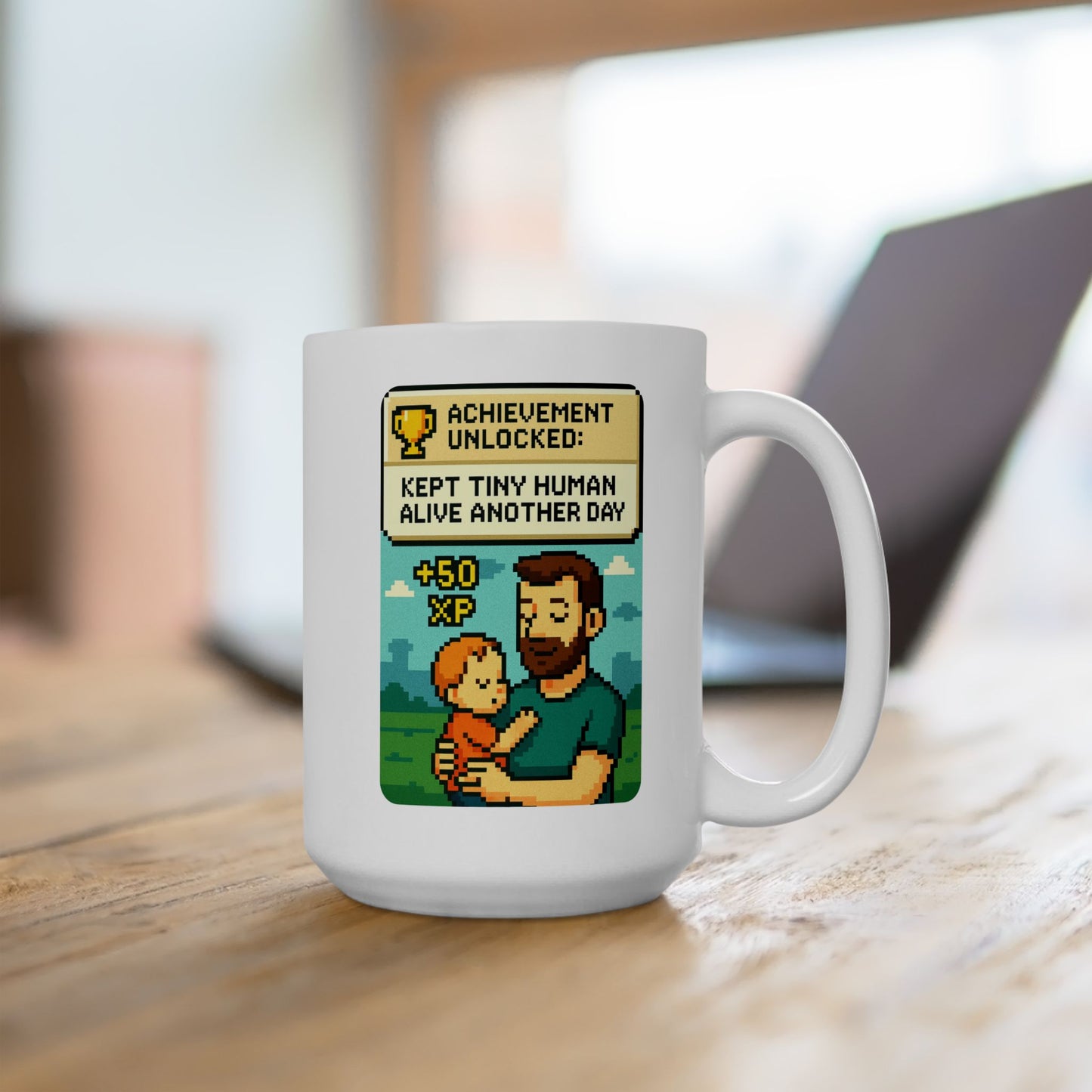 Achievement Unlocked Ceramic Mug - Perfect for Gamers, Coffee Lovers, Gifts, Home Office Decor, Motivational Mug