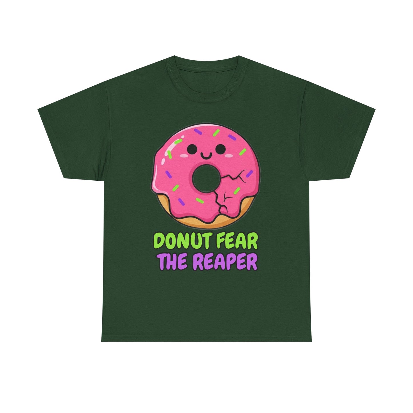 Donut Fear the Reaper Shirt - Funny Music Pun Tee | Blue Oyster Cult Parody