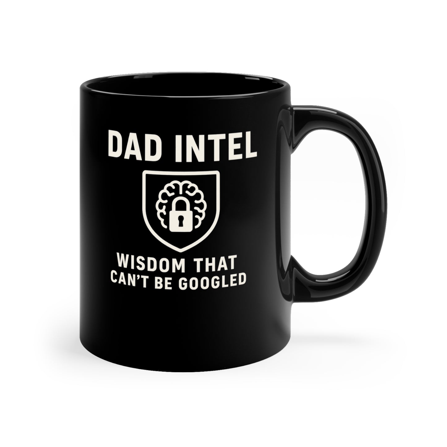 Dad Intel Coffee Mug, Wisdom that Can't Be Googled, Funny Gift for Dads, Father's Day, Coffee Lovers, Unique Mug Idea