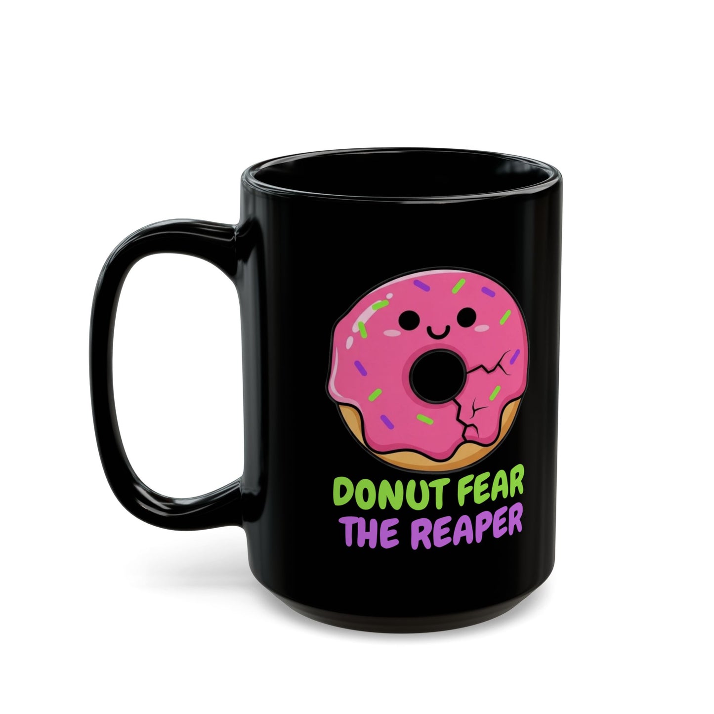 Donut Fear the Reaper Mug - Funny Music Coffee Cup | Blue Oyster Cult Parody