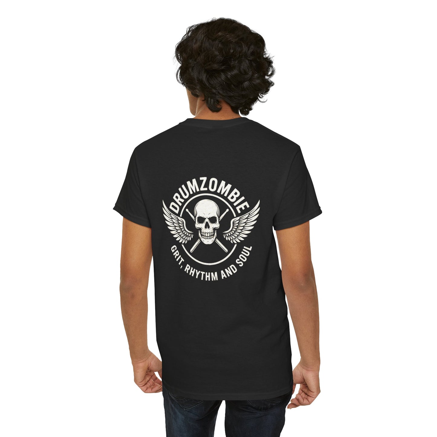 Psychedelic Zombie Drummer Shirt – Funny Gift for Music Lovers