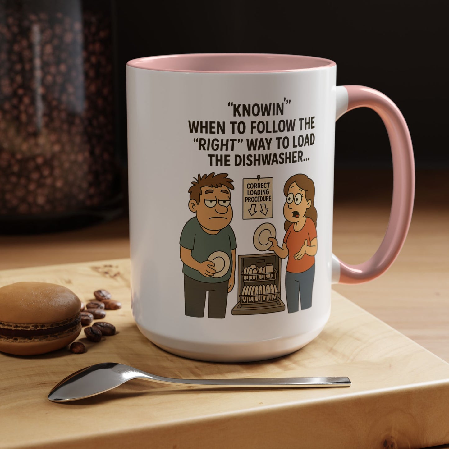 “Dishwasher Diplomacy – Dad Wisdom Coffee Mug" - Perfect Gift for Father's Day, Birthday, or Any Dad Occasion, Fun Kitchen Decor, Humor Mug, Tea Lover's Gift