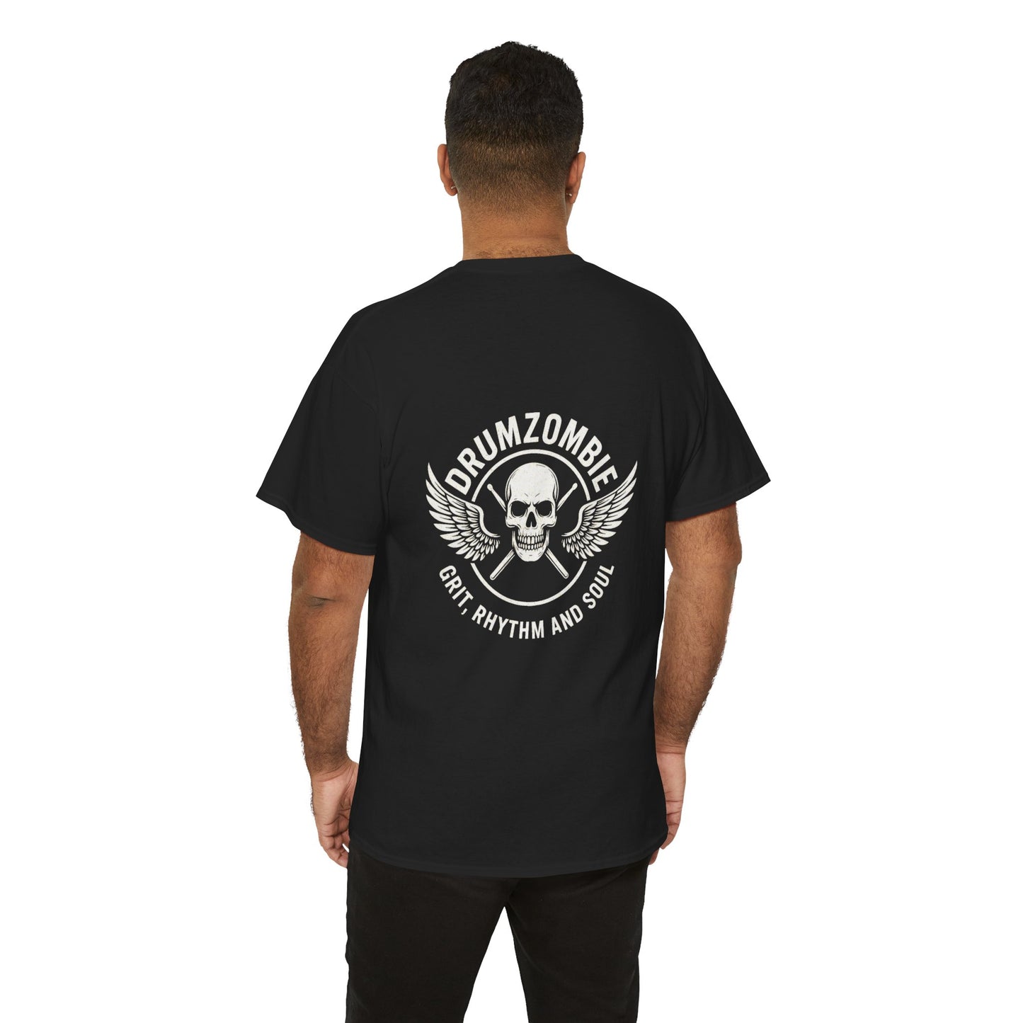 DrumZombie Top Hat Drummer Tee – Gift for Musicians & Rock Fans