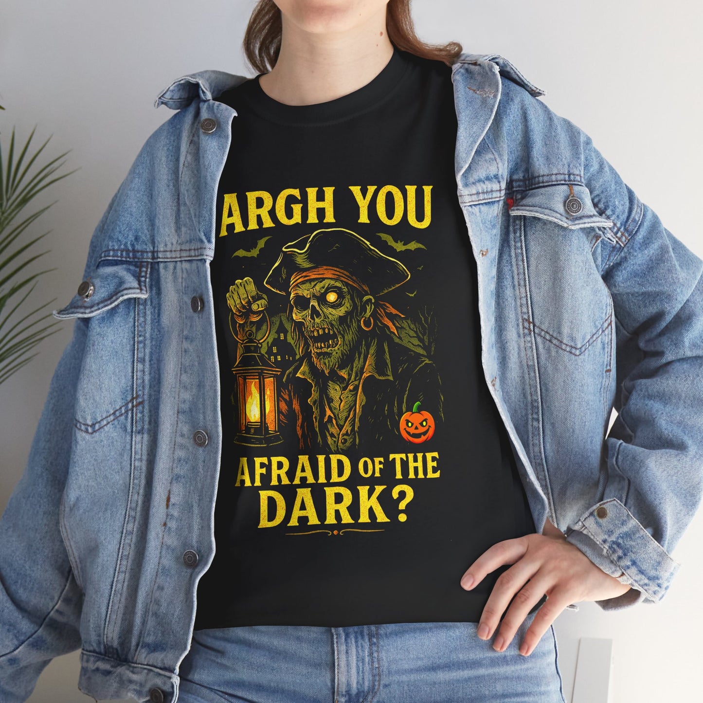 "Argh You Afraid of the Dark?" Zombie Pirate Tee