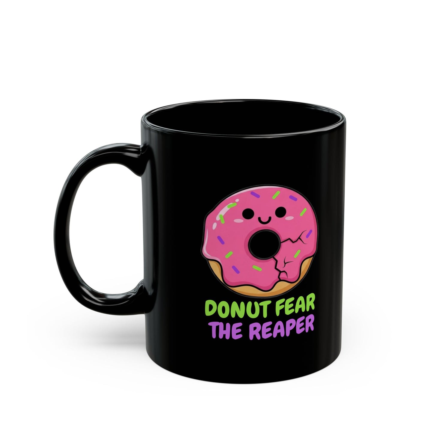Donut Fear the Reaper Mug - Funny Music Coffee Cup | Blue Oyster Cult Parody