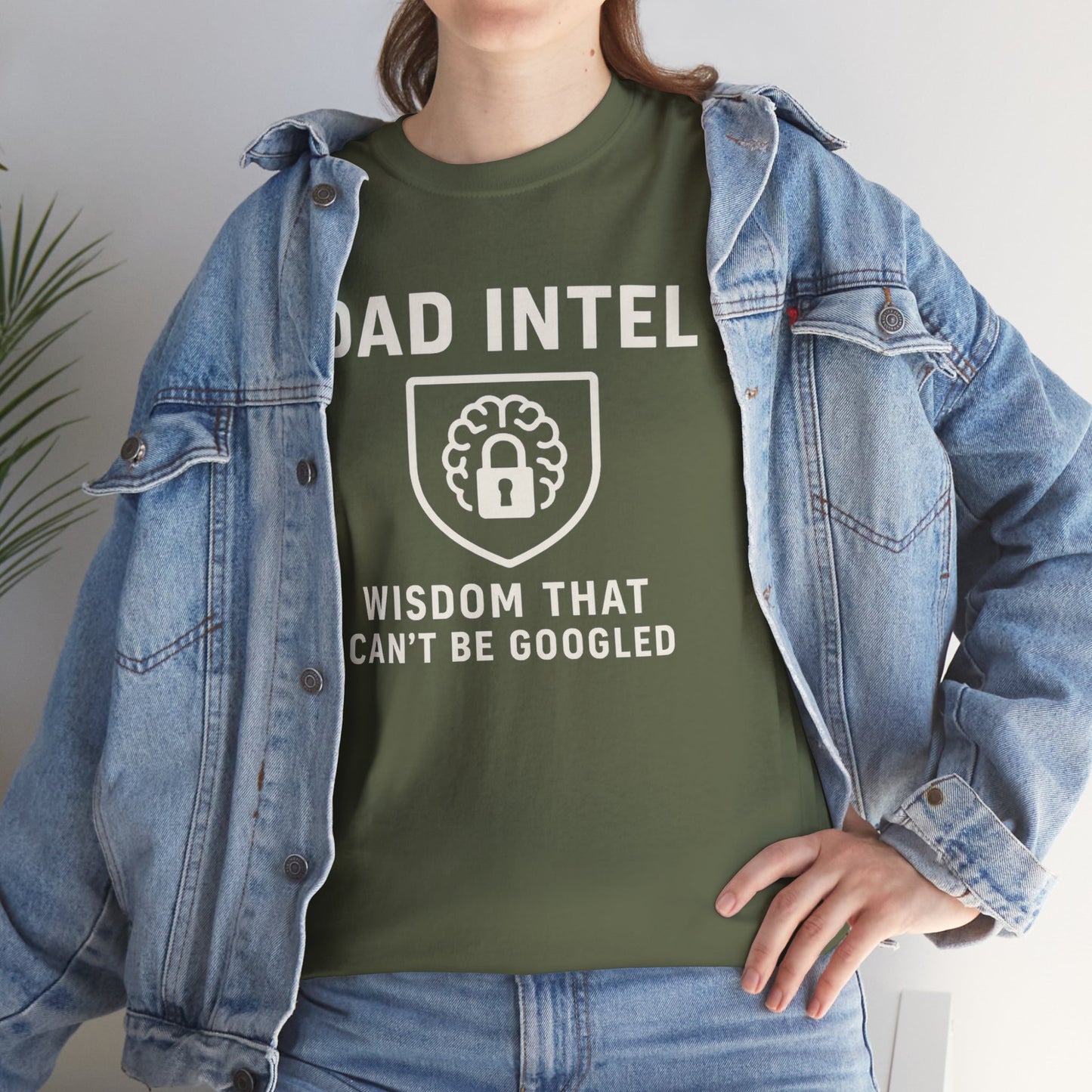 Dad Intel Wisdom Tee, Unisex T-Shirt, Father's Day Gift, Dad Humor Shirt, Family Appreciation Apparel, Casual Everyday Wear