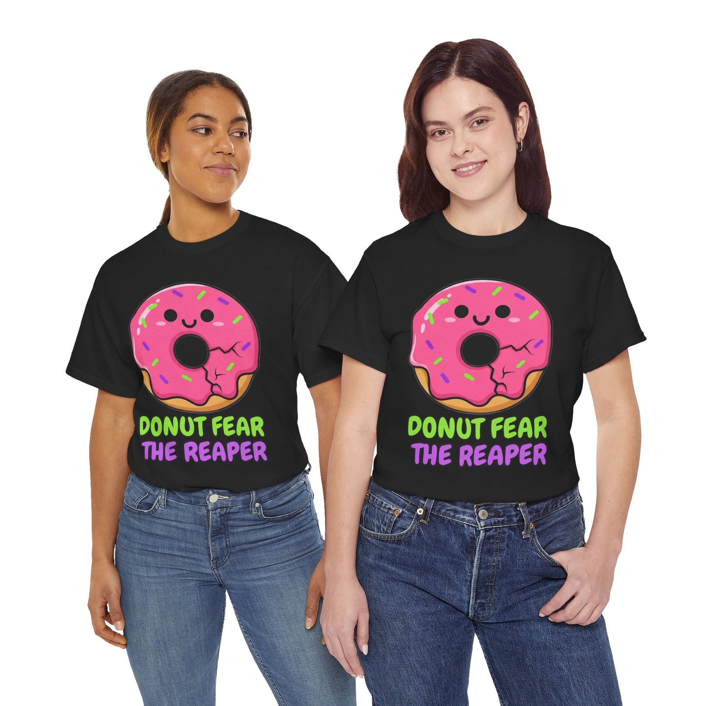 Donut Fear the Reaper Shirt - Funny Music Pun Tee | Blue Oyster Cult Parody