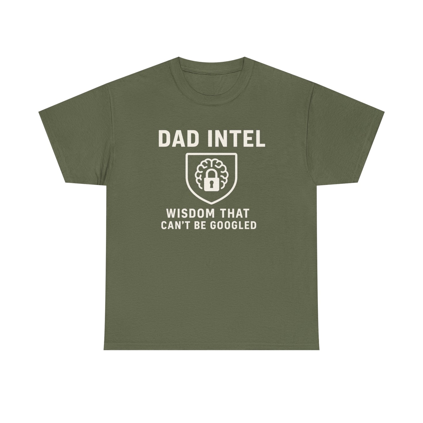 Dad Intel Wisdom Tee, Unisex T-Shirt, Father's Day Gift, Dad Humor Shirt, Family Appreciation Apparel, Casual Everyday Wear