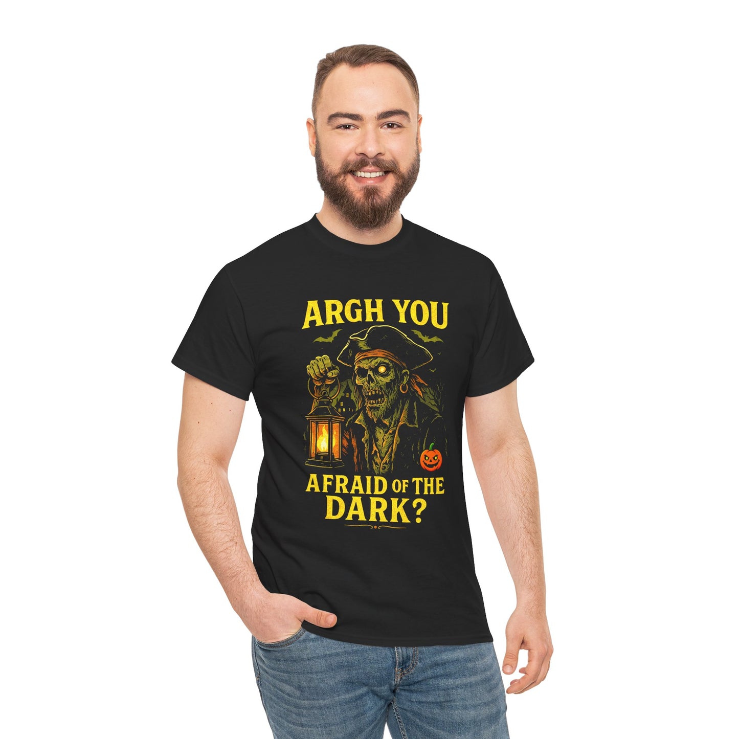 "Argh You Afraid of the Dark?" Zombie Pirate Tee