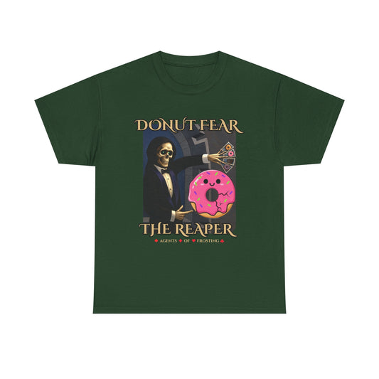 donut fear the reaper - agents of frosting tee shirt green