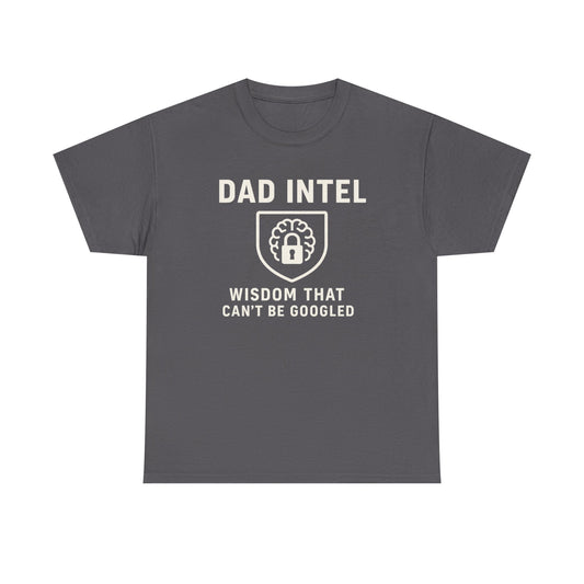 Dad Intel Wisdom Tee, Unisex T-Shirt, Father's Day Gift, Dad Humor Shirt, Family Appreciation Apparel, Casual Everyday Wear