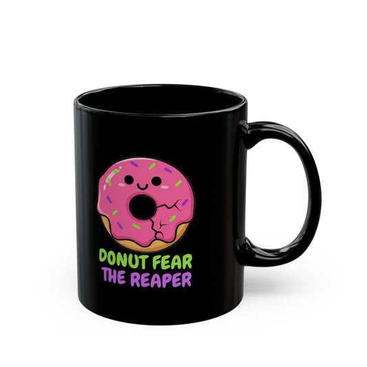 Donut Fear the Reaper Mug - Funny Music Coffee Cup | Blue Oyster Cult Parody