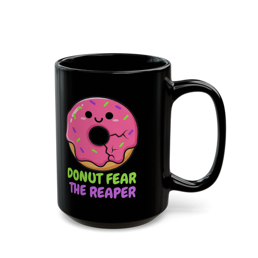 Donut Fear the Reaper Mug - Funny Music Coffee Cup | Blue Oyster Cult Parody