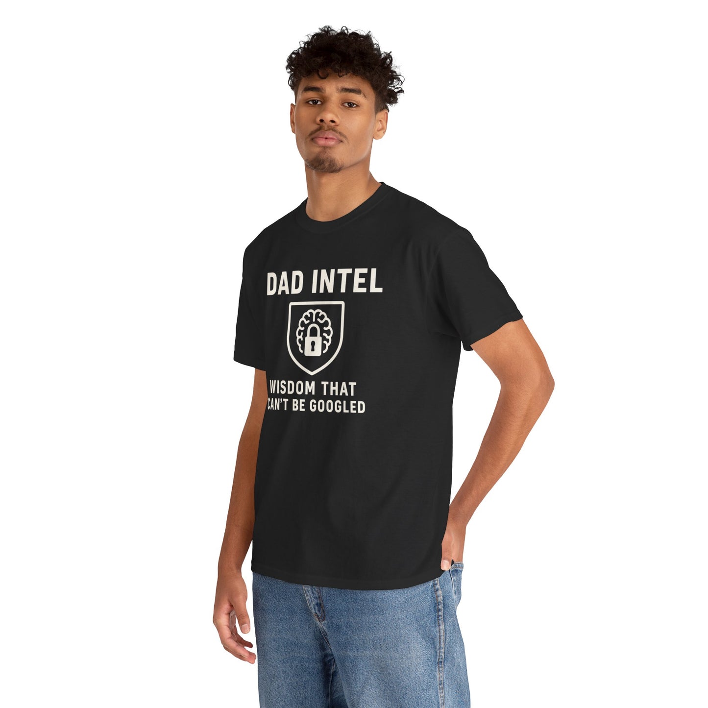 Dad Intel Wisdom Tee, Unisex T-Shirt, Father's Day Gift, Dad Humor Shirt, Family Appreciation Apparel, Casual Everyday Wear