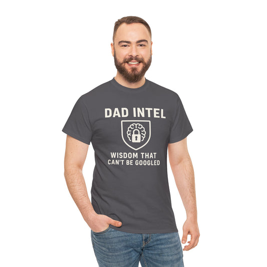 Dad Intel Wisdom Tee, Unisex T-Shirt, Father's Day Gift, Dad Humor Shirt, Family Appreciation Apparel, Casual Everyday Wear