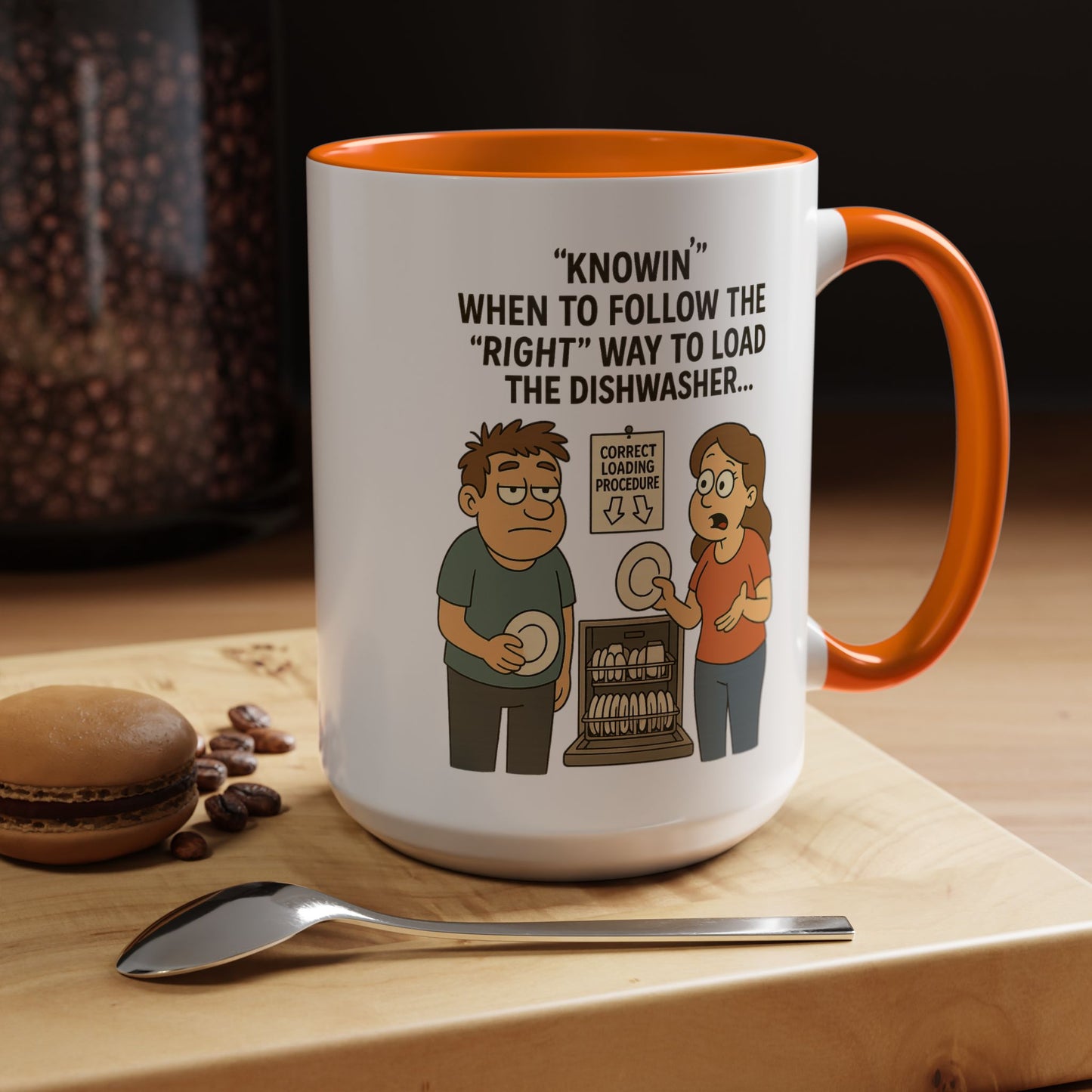 “Dishwasher Diplomacy – Dad Wisdom Coffee Mug" - Perfect Gift for Father's Day, Birthday, or Any Dad Occasion, Fun Kitchen Decor, Humor Mug, Tea Lover's Gift