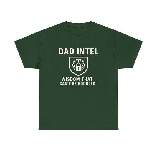 Dad Intel Wisdom Tee, Unisex T-Shirt, Father's Day Gift, Dad Humor Shirt, Family Appreciation Apparel, Casual Everyday Wear