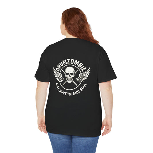 Psychedelic Zombie Drummer Shirt – Funny Gift for Music Lovers