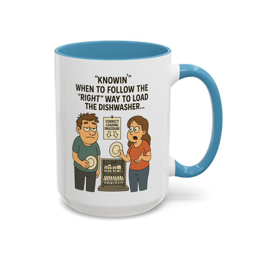 “Dishwasher Diplomacy – Dad Wisdom Coffee Mug" - Perfect Gift for Father's Day, Birthday, or Any Dad Occasion, Fun Kitchen Decor, Humor Mug, Tea Lover's Gift