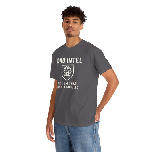 Dad Intel Wisdom Tee, Unisex T-Shirt, Father's Day Gift, Dad Humor Shirt, Family Appreciation Apparel, Casual Everyday Wear