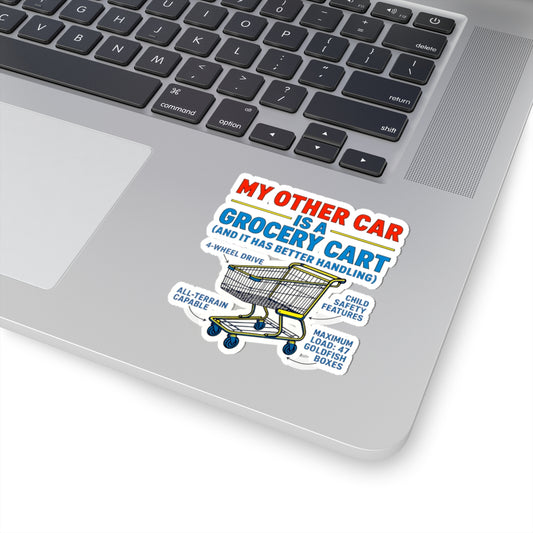 Funny Grocery Cart Stickers, Humorous Decor, Kitchen Gifts, Cart Lovers, Cute Vehicle Stickers, Fun Home Accessories