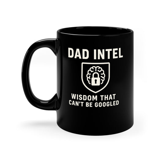 Dad Intel Coffee Mug, Wisdom that Can't Be Googled, Funny Gift for Dads, Father's Day, Coffee Lovers, Unique Mug Idea