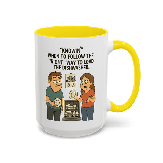 “Dishwasher Diplomacy – Dad Wisdom Coffee Mug" - Perfect Gift for Father's Day, Birthday, or Any Dad Occasion, Fun Kitchen Decor, Humor Mug, Tea Lover's Gift