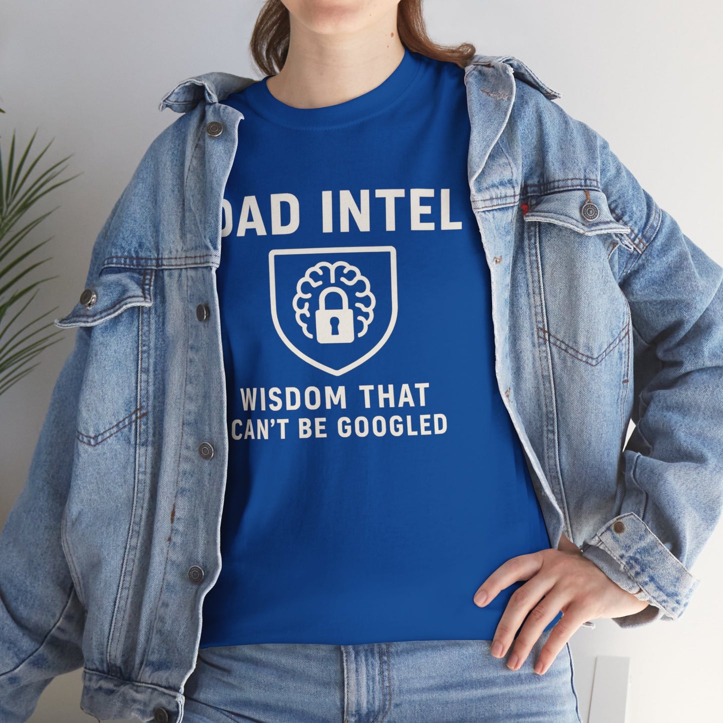 Dad Intel Wisdom Tee, Unisex T-Shirt, Father's Day Gift, Dad Humor Shirt, Family Appreciation Apparel, Casual Everyday Wear