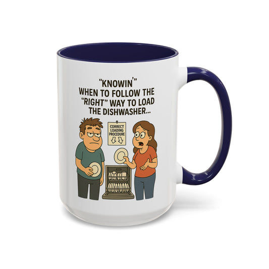 “Dishwasher Diplomacy – Dad Wisdom Coffee Mug" - Perfect Gift for Father's Day, Birthday, or Any Dad Occasion, Fun Kitchen Decor, Humor Mug, Tea Lover's Gift
