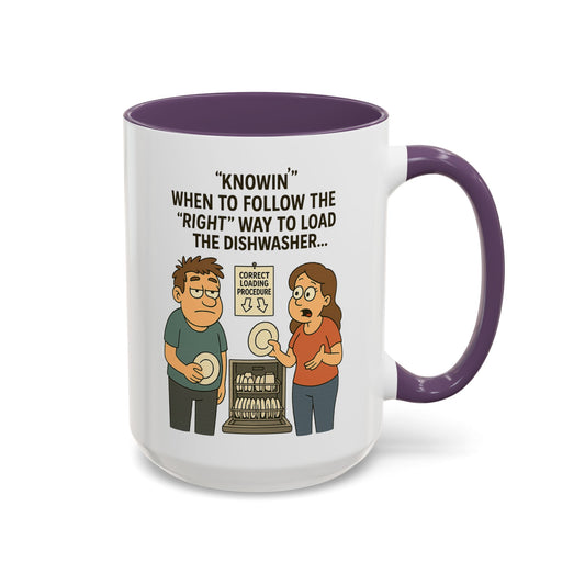 “Dishwasher Diplomacy – Dad Wisdom Coffee Mug" - Perfect Gift for Father's Day, Birthday, or Any Dad Occasion, Fun Kitchen Decor, Humor Mug, Tea Lover's Gift