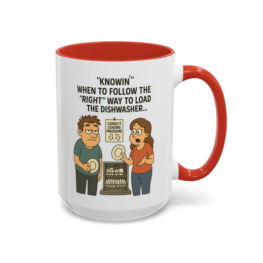 “Dishwasher Diplomacy – Dad Wisdom Coffee Mug" - Perfect Gift for Father's Day, Birthday, or Any Dad Occasion, Fun Kitchen Decor, Humor Mug, Tea Lover's Gift