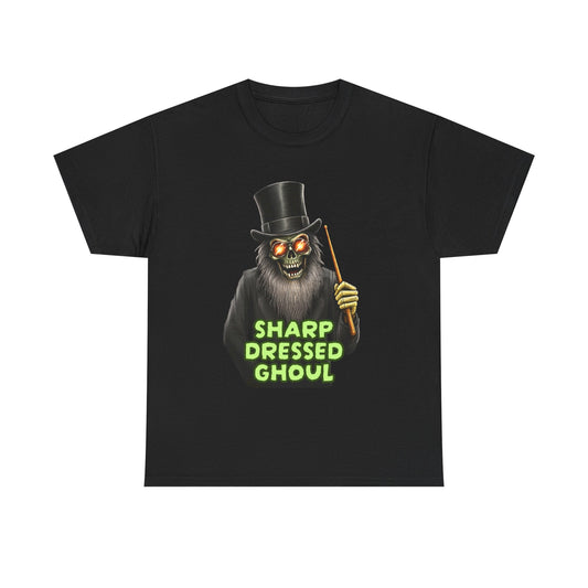 Sharp Dressed Ghoul Tee | Undead Drummer Halloween Rock Shirt | FREE SHIPPING