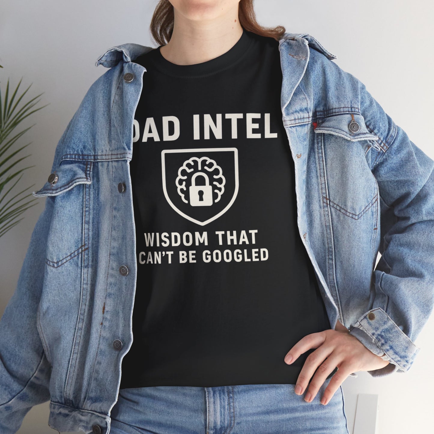 Dad Intel Wisdom Tee, Unisex T-Shirt, Father's Day Gift, Dad Humor Shirt, Family Appreciation Apparel, Casual Everyday Wear