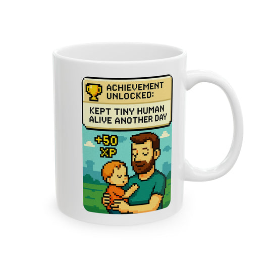 Achievement Unlocked Ceramic Mug - Perfect for Gamers, Coffee Lovers, Gifts, Home Office Decor, Motivational Mug