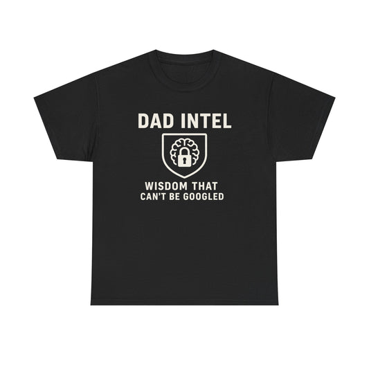 Dad Intel Wisdom Tee, Unisex T-Shirt, Father's Day Gift, Dad Humor Shirt, Family Appreciation Apparel, Casual Everyday Wear