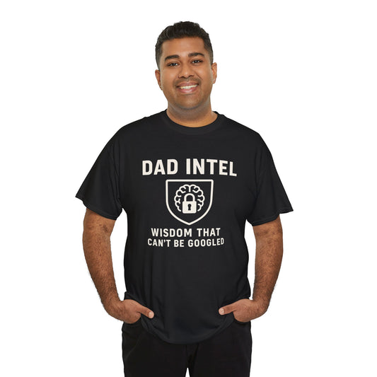 Dad Intel Wisdom Tee, Unisex T-Shirt, Father's Day Gift, Dad Humor Shirt, Family Appreciation Apparel, Casual Everyday Wear