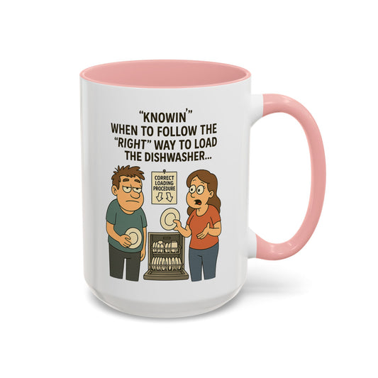 “Dishwasher Diplomacy – Dad Wisdom Coffee Mug" - Perfect Gift for Father's Day, Birthday, or Any Dad Occasion, Fun Kitchen Decor, Humor Mug, Tea Lover's Gift